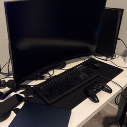 Monitor And Computer 