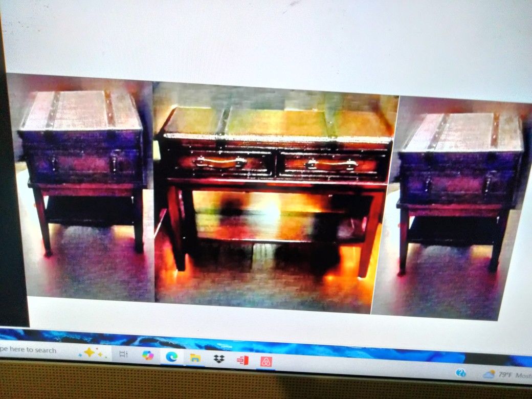 Antique Suitcase Table Set $150.00 OBO