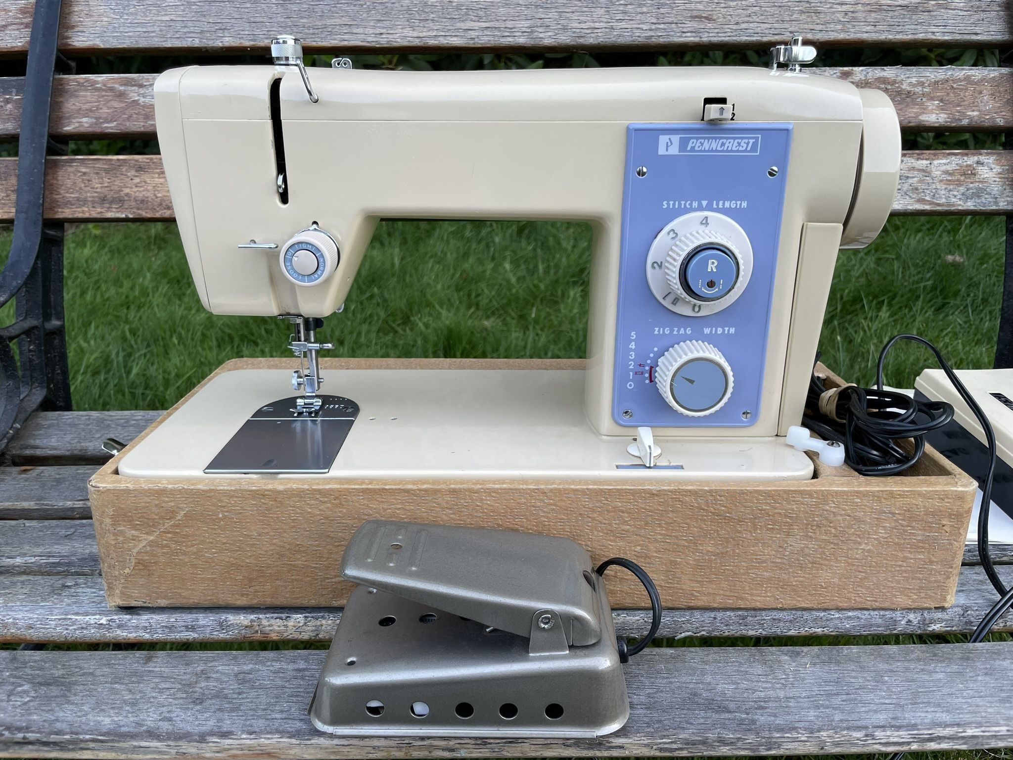 Penncrest Zig Zag Sewing Machine, Model 2200, Made In Japan.