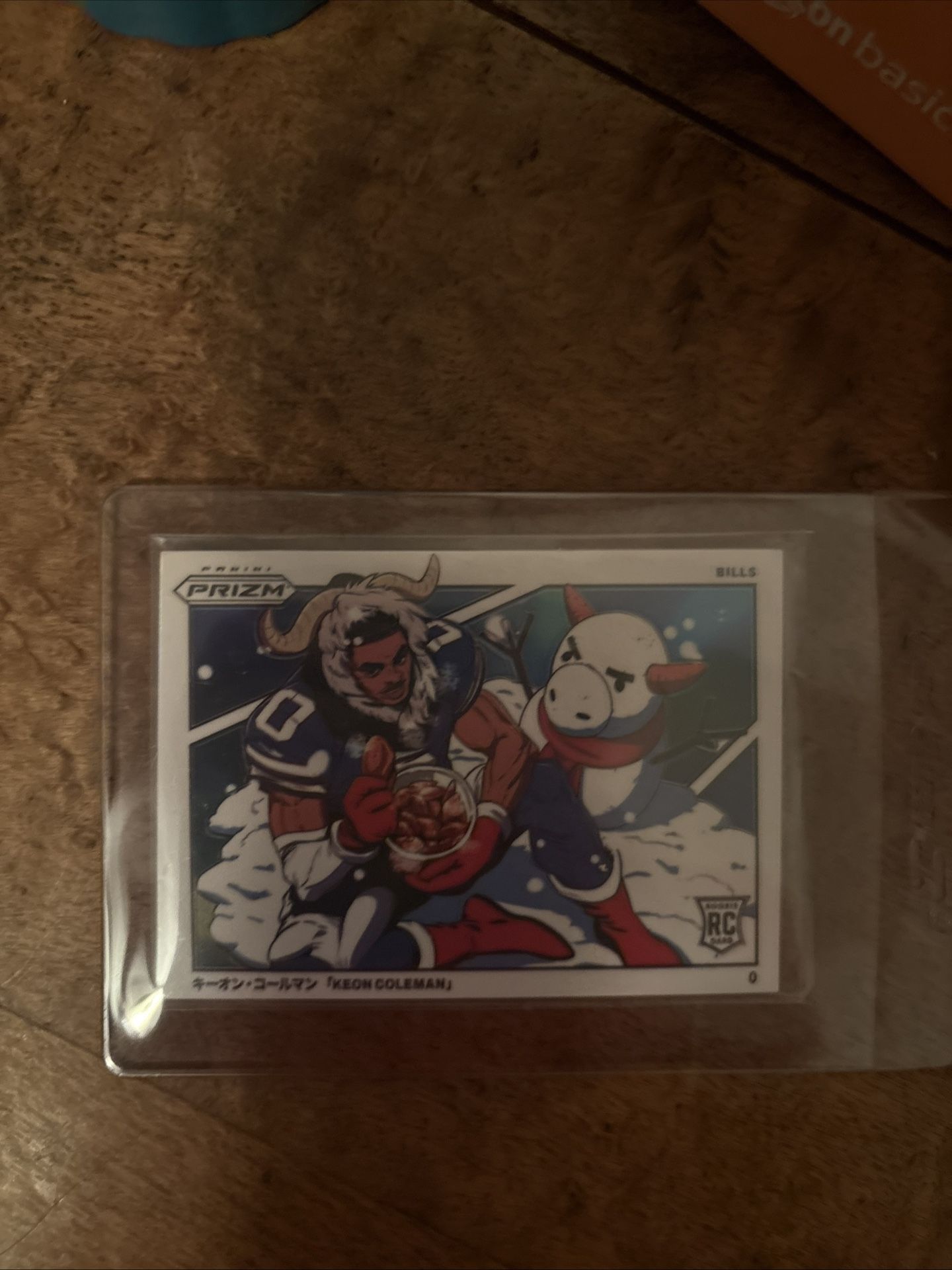 Keon Coleman Manga Art Card Prizm (a little damage)