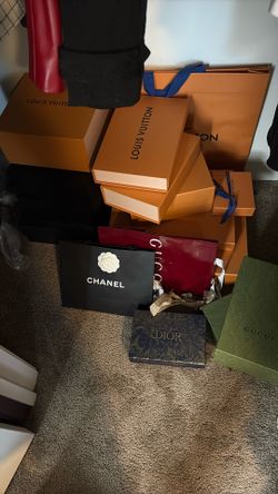 Chanel Louis Vuitton Gucci YSL Dior Bags Boxes
