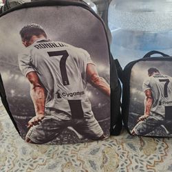 Ronaldo Backpack And Lunch Bag