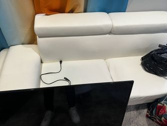 White Sectional Almost New