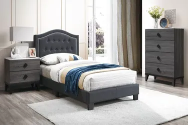 Twin bed with mattress 349