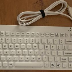 Slim cool Keyboard-Man & Machine-white-magnetic With Backlight