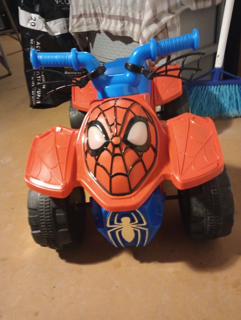 Spiderman Toddler Battery Op 4 Wheeler Bike