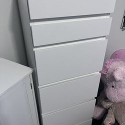 IKEA MALM 6 Drawer Chest with mirror 15 3/4” x 19 1/8” x 48 3/8"