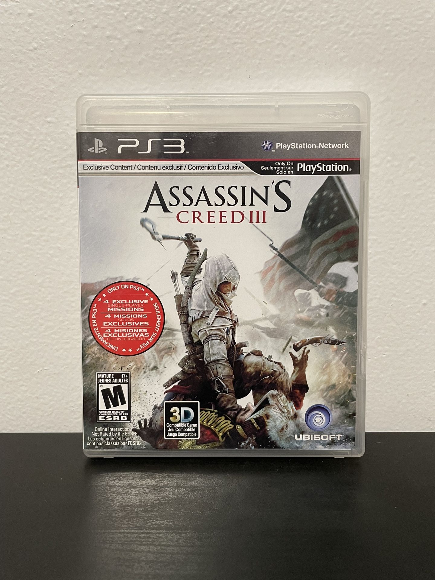 Assassin's Creed III Not For Resale Edition PS3 PlayStation 3 CIB Video Game