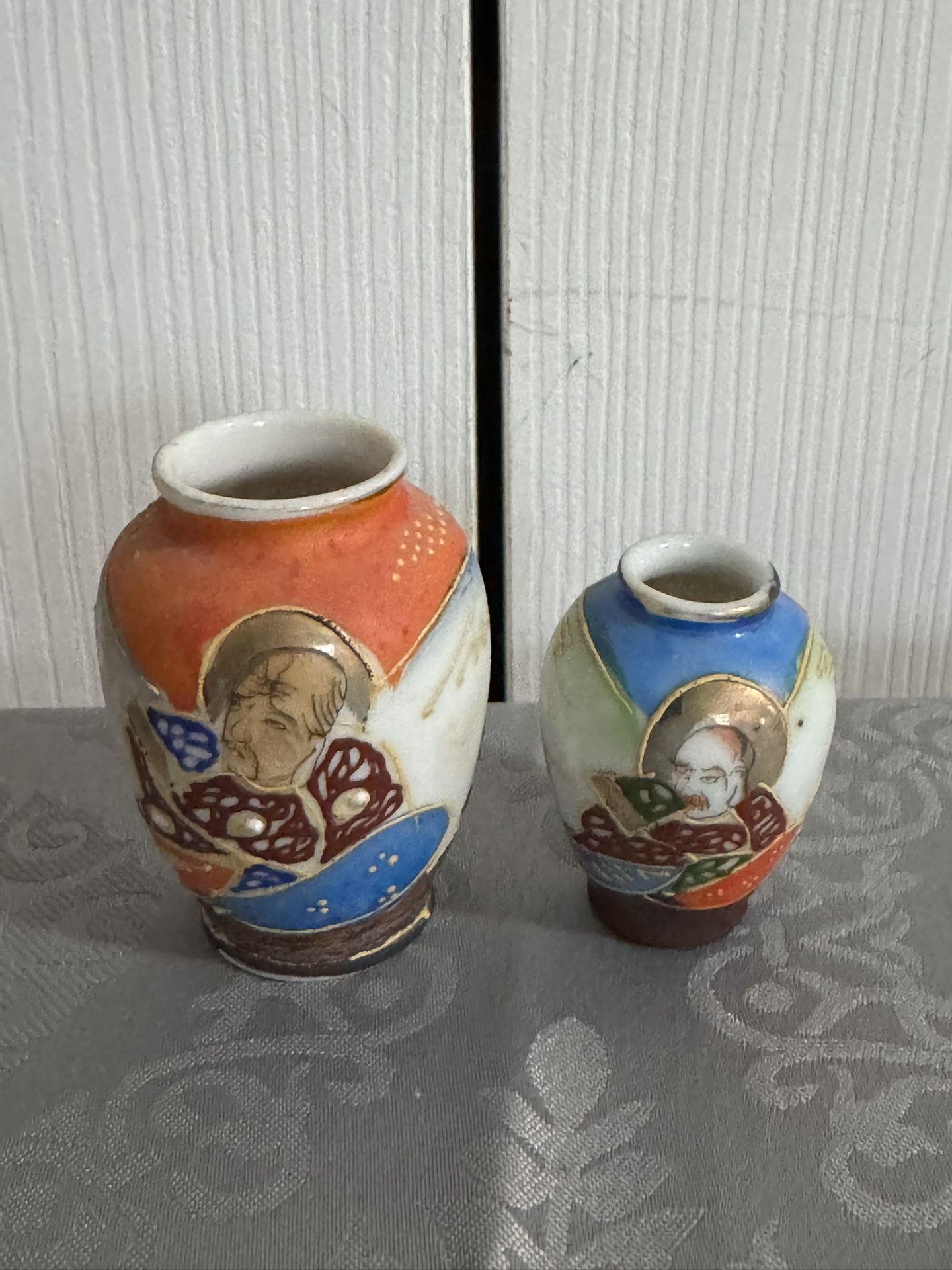 RARE, Vintage, Japan, Vases, set of 2, late 1940’s, Porcelain