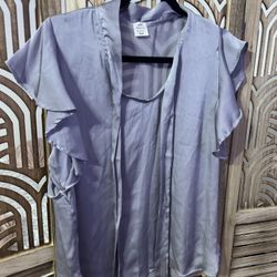 Silk Silver Blouse