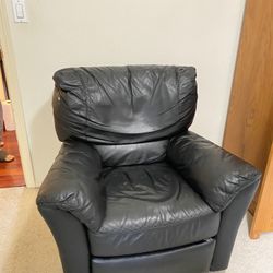 Real leather reclining sofa/chair