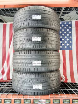 🇺🇸 4 GREAT USED TIRES 275/45R20 PIRELLI SCORPION VERDE ALL SEASON USED TIRES 275 45 20