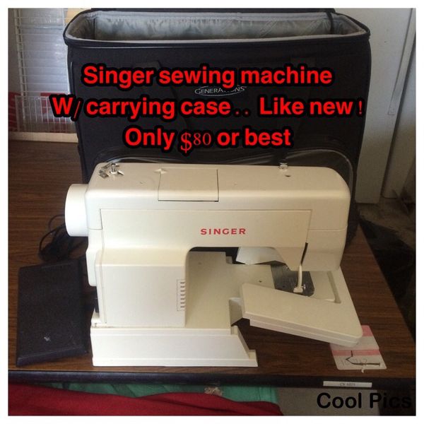 Singer sewing machine...w/ carrying case! Excellent condition only 80