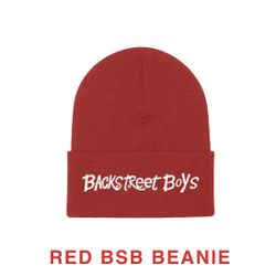 Red BSB “Backstreet Boys” Beanie Hat