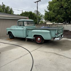 Classic 1957 Chevy 3200 Long Wood Bed Truck