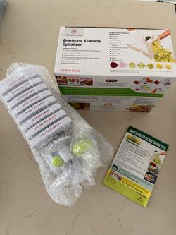 Brieftons 10-Blade Vegetable Spiralizer, New