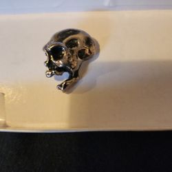 Vintage Skull Hat Pin Or T I E P I N Excellent Condition Very Old Collectible