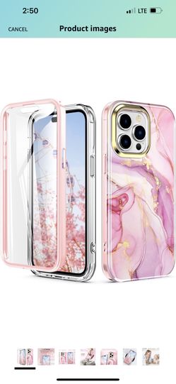 Hocase for iPhone 14 Pro Max Case, (with Built-in Screen Protector) Shockproof Slim Soft TPU+Hard Plastic Full Body Protective Case for iPhone 14 Pro 