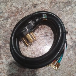 Range And Dryer Power Cord 4 Prong 4' Cord Brand New