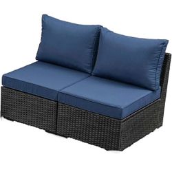 NEW - Set 2 Outdoor Patio Chair H: 28” X 24” X D: 28