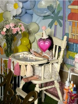 Vintage Wooden High Chair