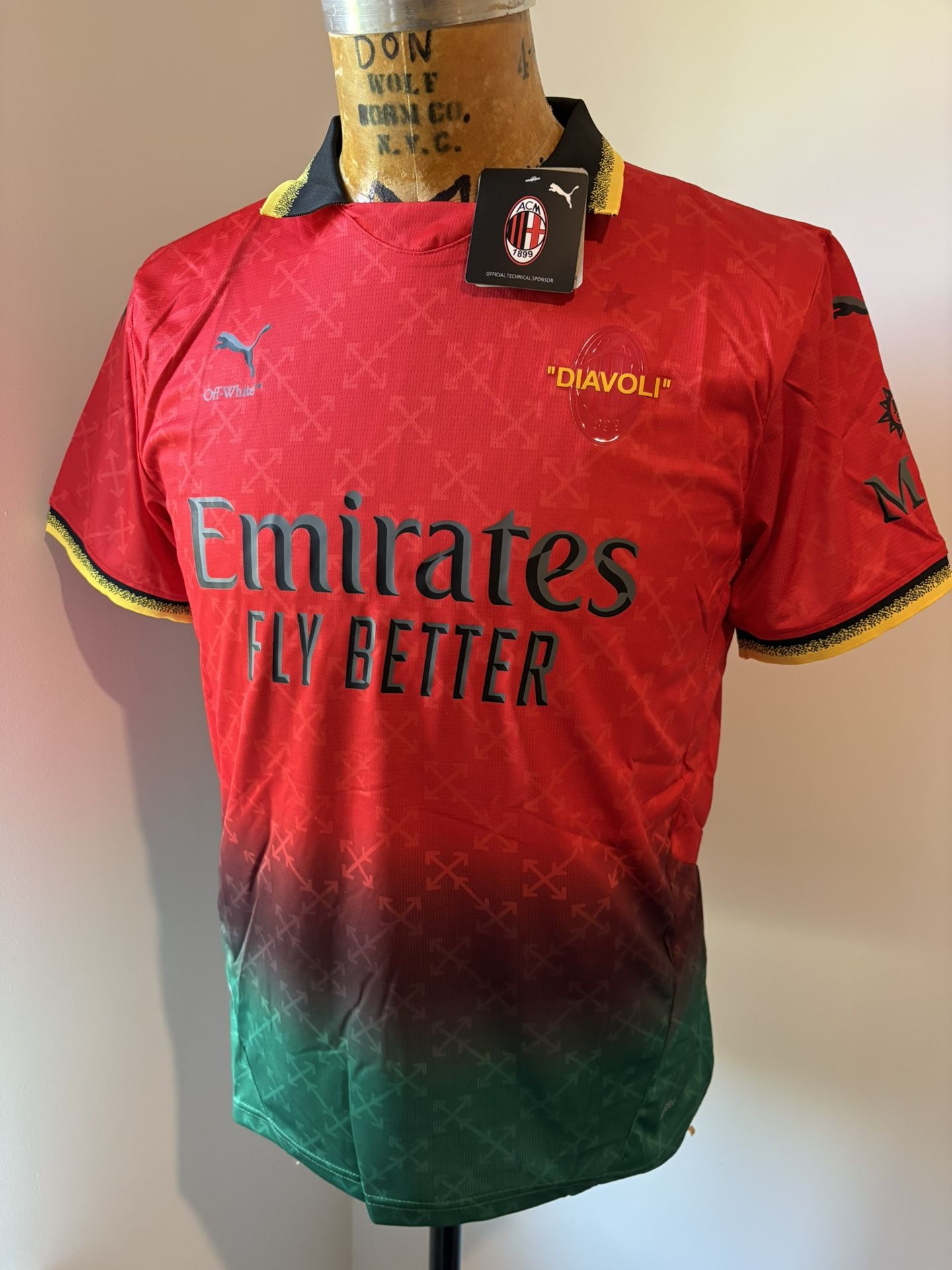 Off White Milan Soccer Jersey