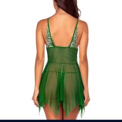 lingerie for Women Front Closure Babydoll Lace Chemise V Neck Mesh Sleepwear