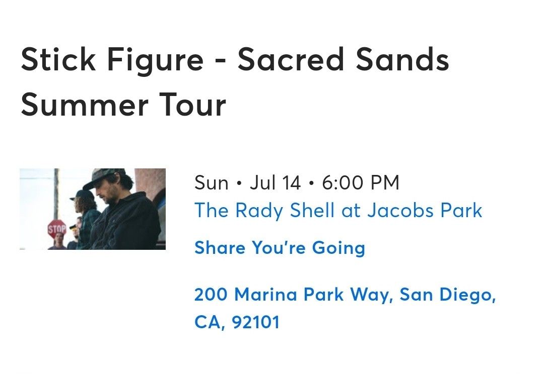 Tickets Stick Figure Sunday 07/11/2024