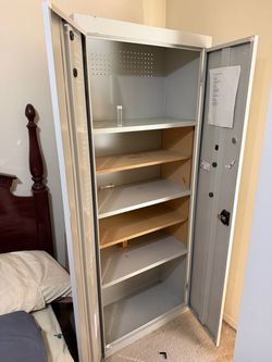 Large Metal Storage Cabinet with Shelves
