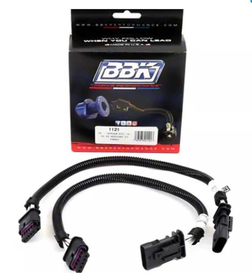 BBK O2 Sensor Wire Harness Extension Kit; Front Pair (18-23 Mustang GT)