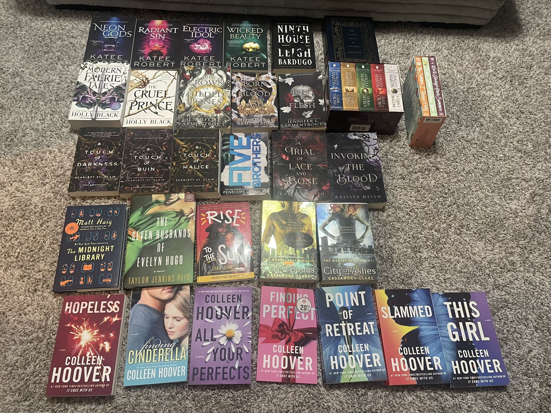 Books for Sale. Young Adult and Adult- SEE PHOTOS FOR PRICES