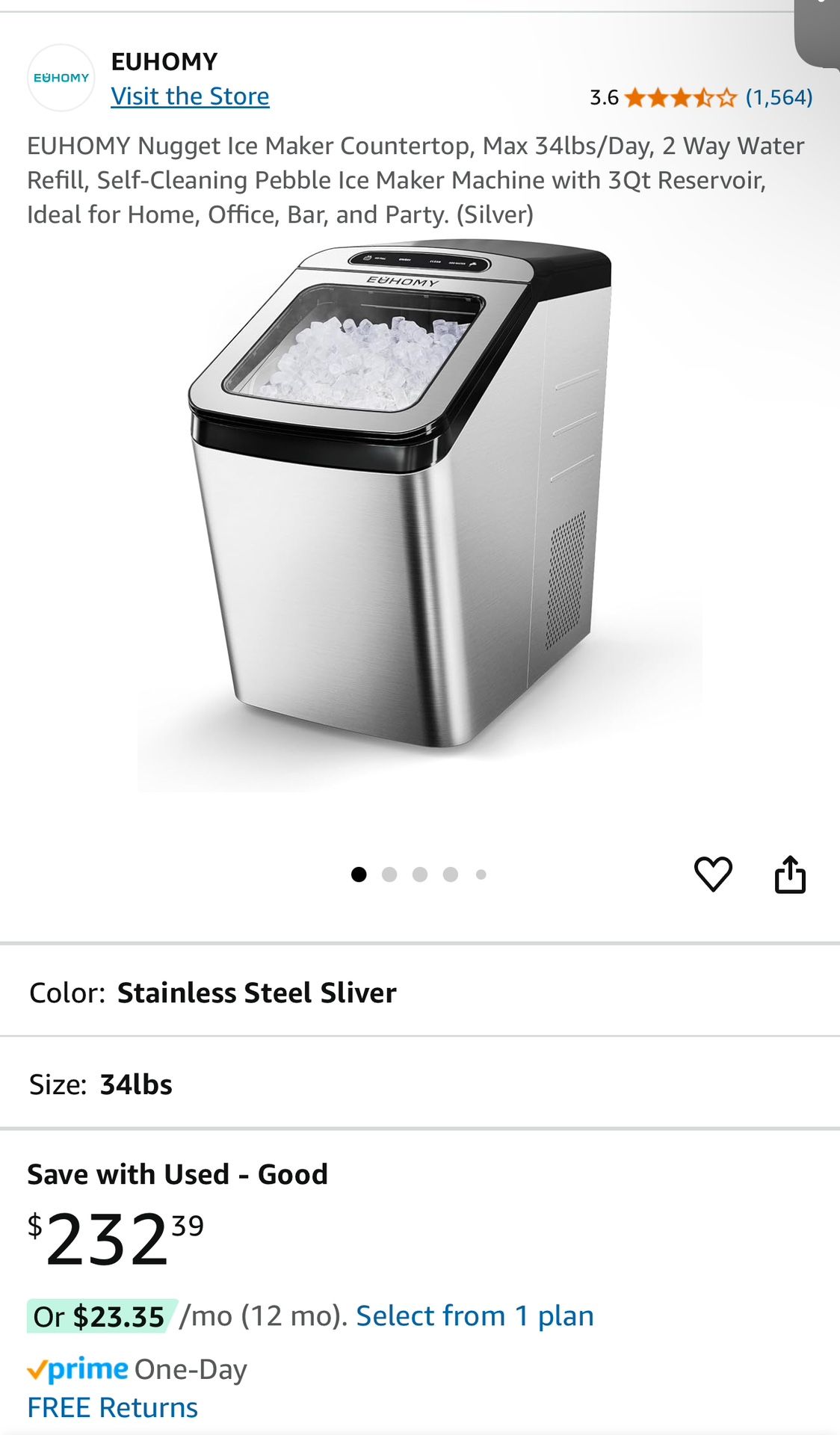 Euhomy Ice Maker For Sale