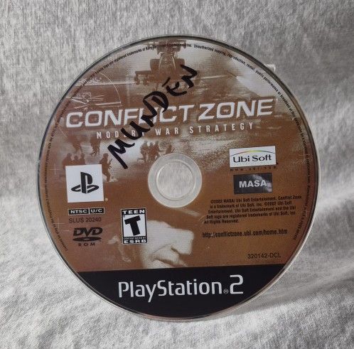 Conflict Zone Modern War Strategy Playstation 2 (Ubisoft, 2002) Game Disc Only