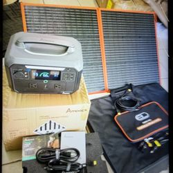 CAMPING KIT-AMPACE ANDES 600W FAST CHARGING APP CONTROL +120WSOLAR PANEL