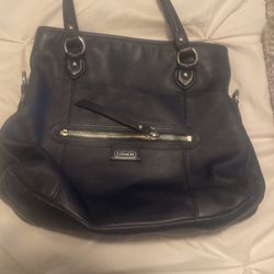 Coach Purse, Navy Blue 