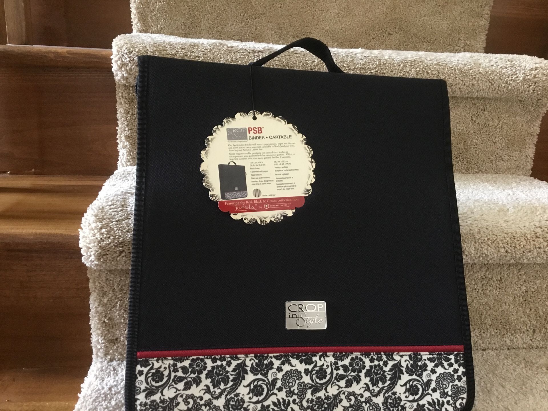 Crop In Style - Red, Black and Cream Collection - PSB Binder