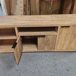 Oak Finish TV Stand (60") 