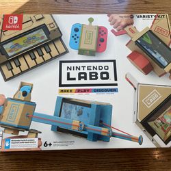 Labo Toy-Con 01 Variety Kit (Nintendo Switch, 2018) Unused Open Box. Condition is open box/never used as it appears one of the seals has come loose bu
