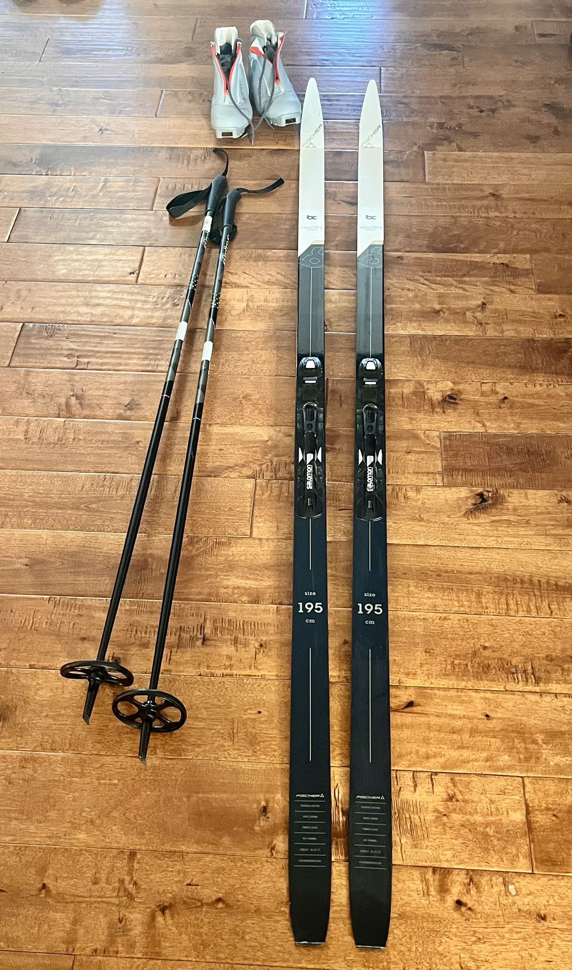 Cross Country Ski Set Up - Skis, Women’s Boots, Poles