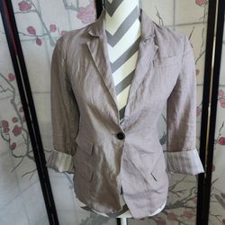 Loft Women's Linen Blazer Jacket 00P