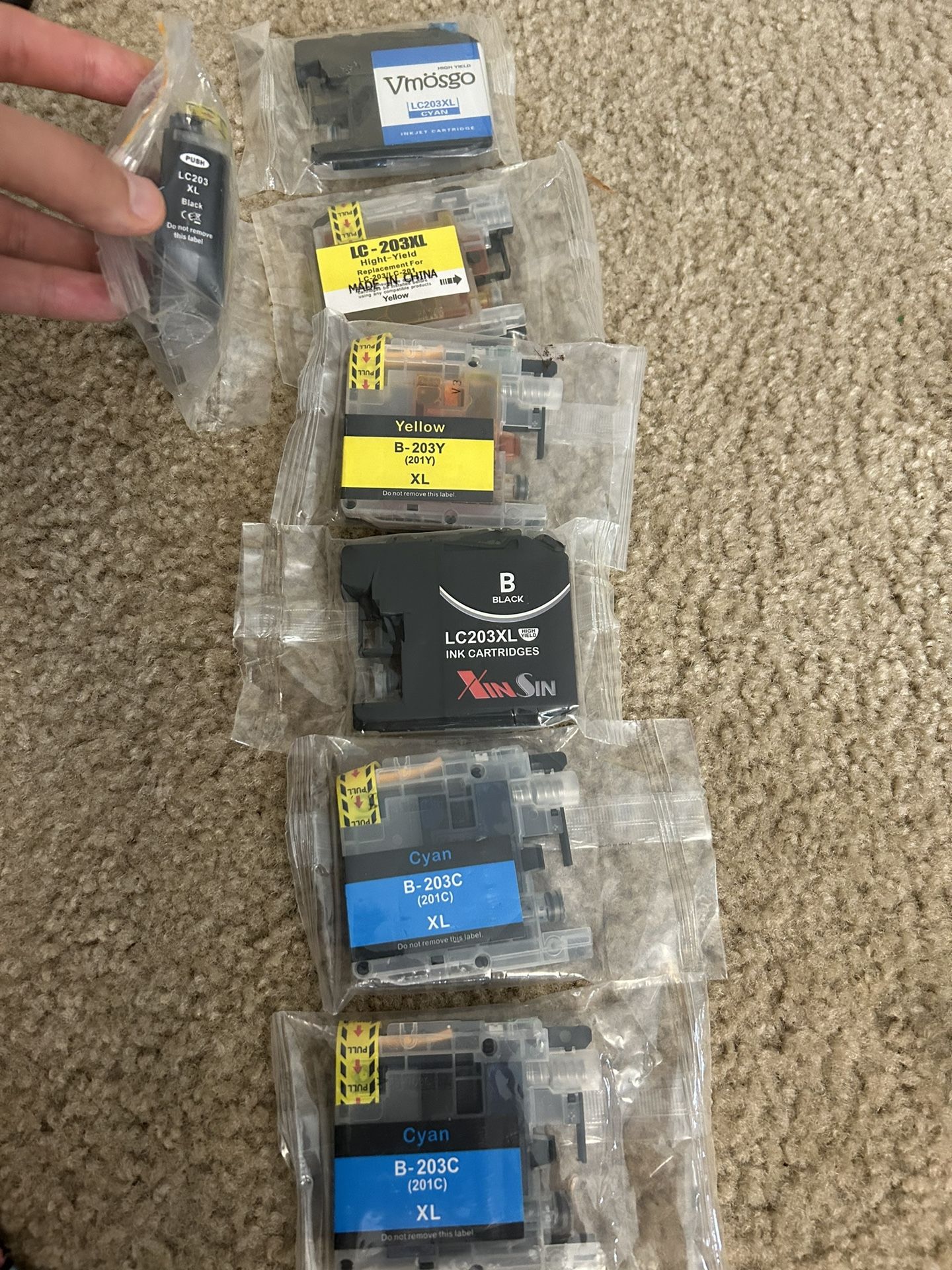 Ink replacement printer cartridge lc203xl lc 203 xl