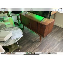 Wood Mid Century 33 Album records Storage Cabinet.  $999.99