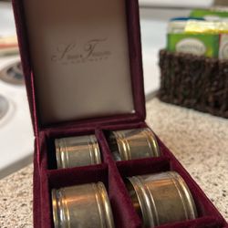 Silver Napkin Rings! Comes With A Spare Napkin Ring Just In Case If That Special In Law Loses One Or Steals It🤣