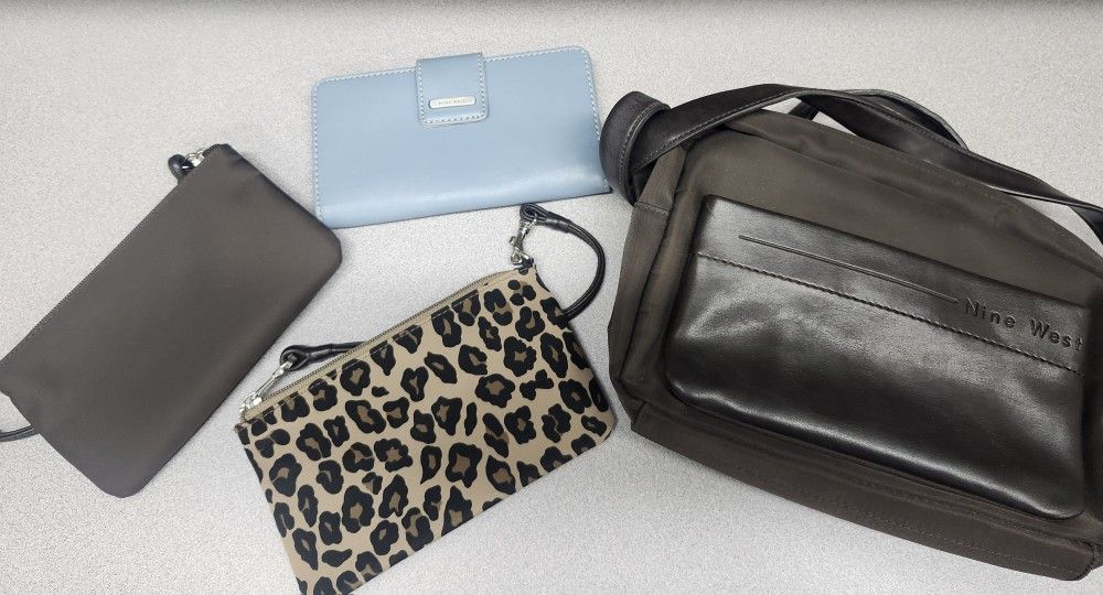 Lot Of Nine West Crossbody Purse/Wallet/2 Pouches