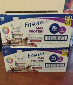 Ensure Max Protein Chocolate Shakes!