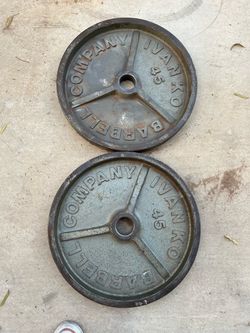 Ivanko 45lb Olympic weight plate set