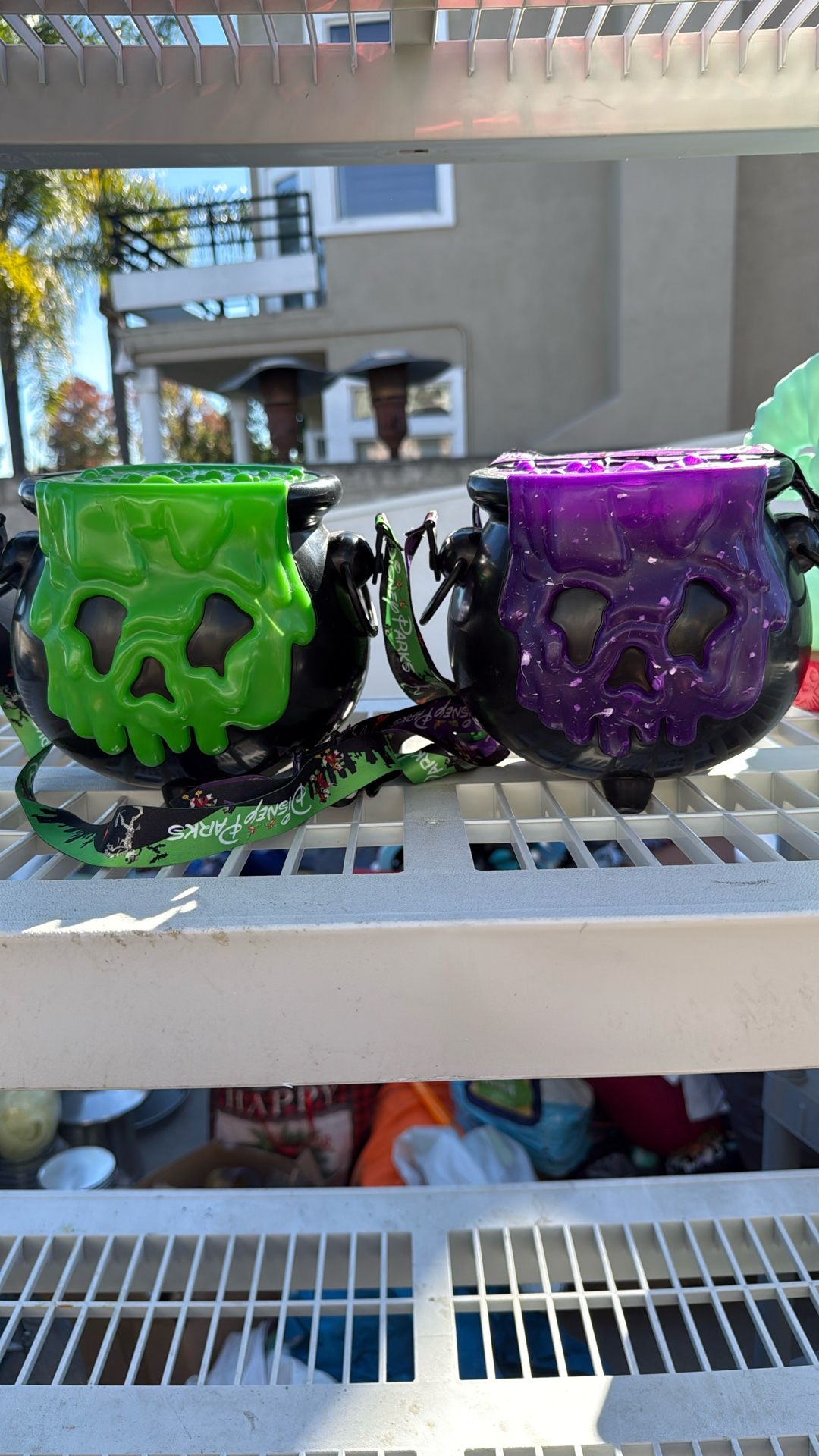 Disney Purple And Green Cauldron Popcorn Bucket