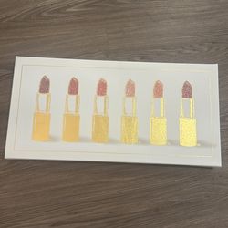 Canvas lipstick art