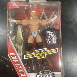 WWE Elite 39 Dolph Ziggler Wrestling Figure Intercontinental Belt Nemeth Tna 