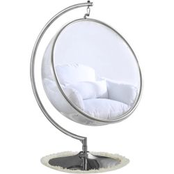 Contemporary Clear Acrylic Accent Swing Chair